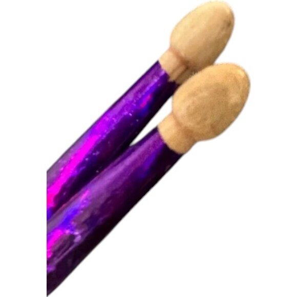 Vater color wrap violet chrome drummer sticks - Picture 3 of 4